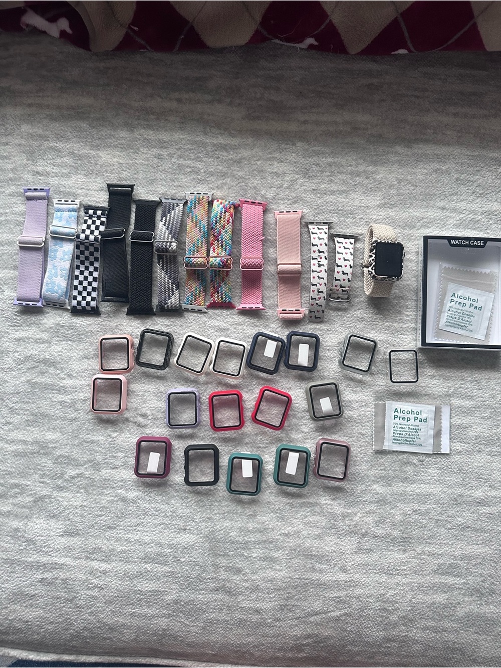 Apple Watch plus 12 Bands and Multicolor Protective Frames